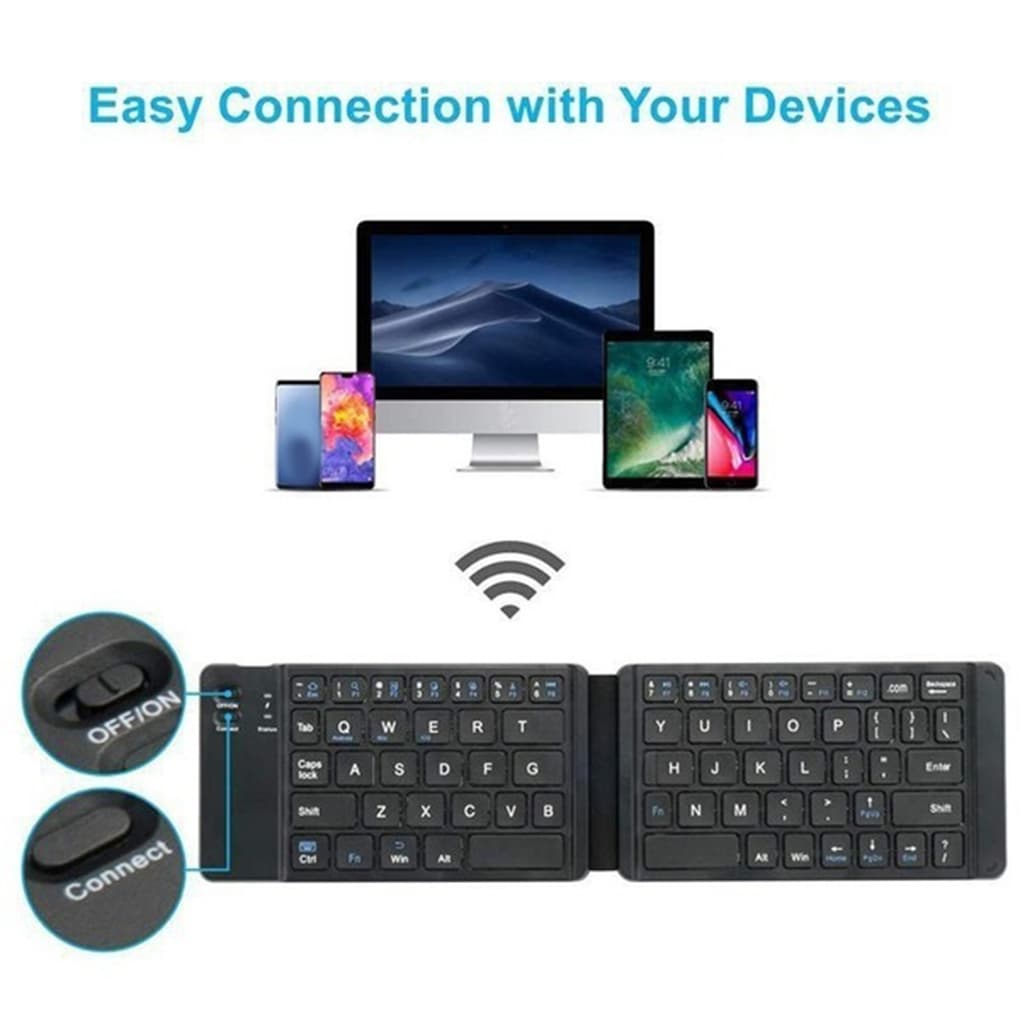 Sammenleggbart Bluetooth-tastatur - Miniatyr 3