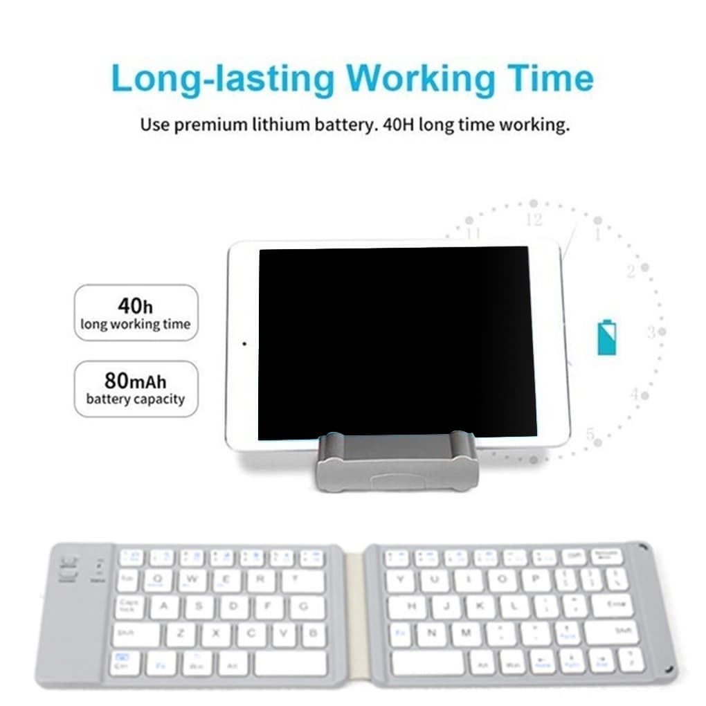 Sammenleggbart Bluetooth-tastatur - Miniatyr 4