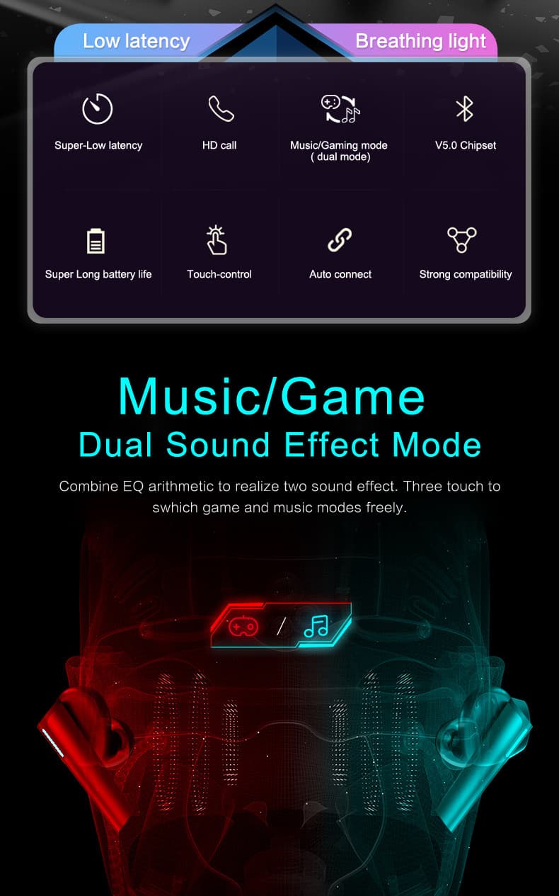 Trådløst gaming-headset - Miniatyr 6