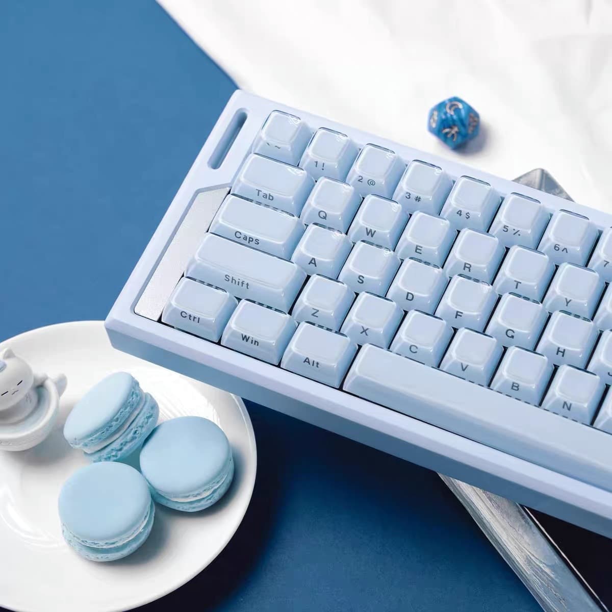 Crystal Jelly Side-engraved Keycaps til A-key Compact - Miniatyr 7