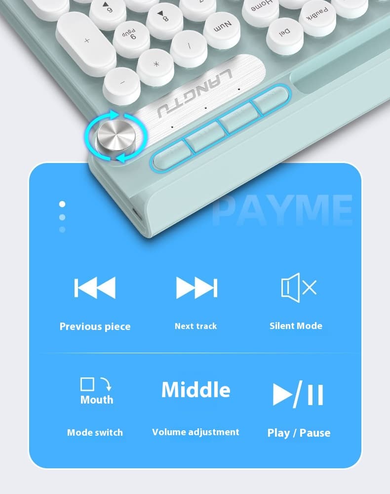 Trådløst Bluetooth-tastatur - Miniatyr 28
