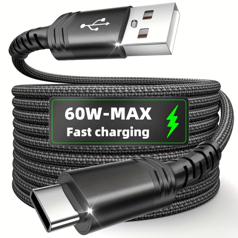 USB Flettet Ladekabel