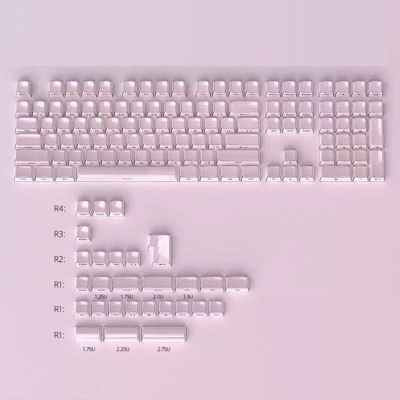 Crystal Jelly Side-engraved Keycaps til A-key Compact - Bilde 1